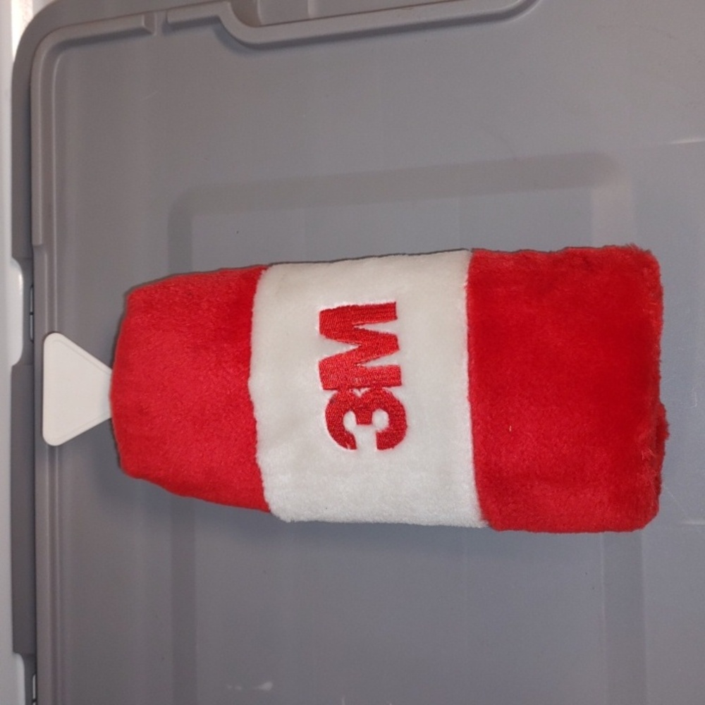 3M Red and White Plush Golf Club Cover